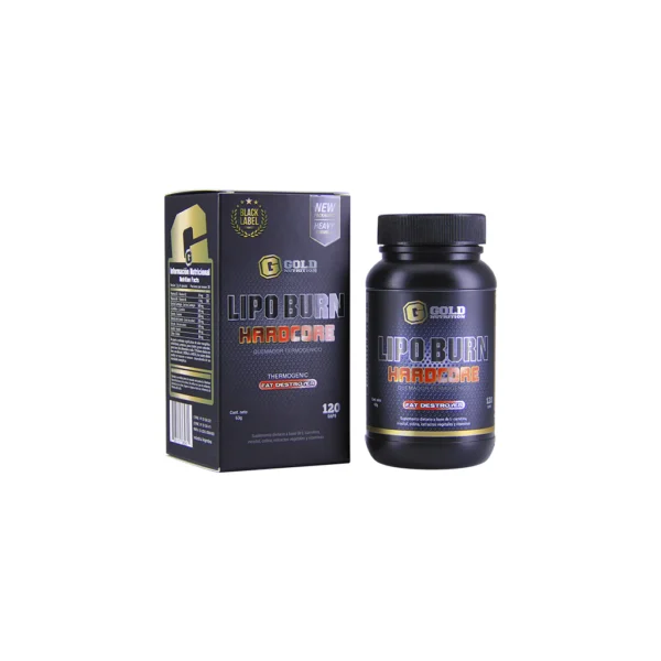 LIPOBURN HARDCORE 120 CAPS - GOLD NUTRITION