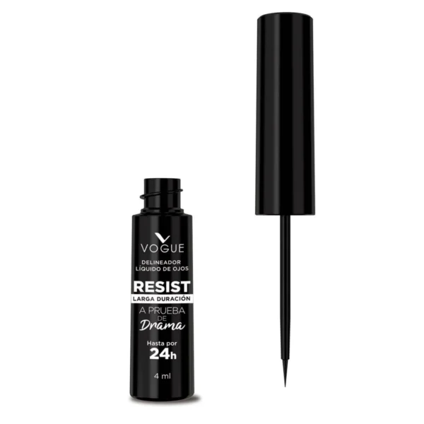Delineador de Ojos Vogue Liquido Resist Negro x 4 ml