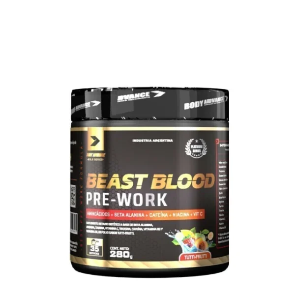 BEAST BLOOD PRE ENTRENO 280 G - BODY ADVANCE