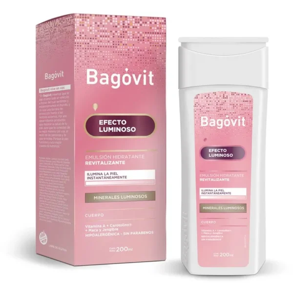 Emulsi?n Corporal Hidratante Bag?vit Efecto Luminoso x 200 ml