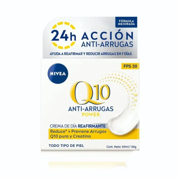 Crema Facial Antiedad de D?a Nivea Q10 Power Fps 30 para Todo Tipo de Piel x 50 ml