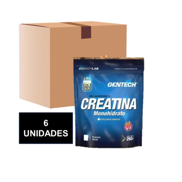 CREATINA GENTECH 250GR - CAJA 6 UNIDADES