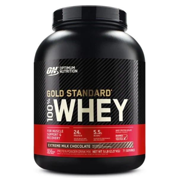 100% WHEY GOLD STANDARD OPTIMUM NUTRITION - 5 LB