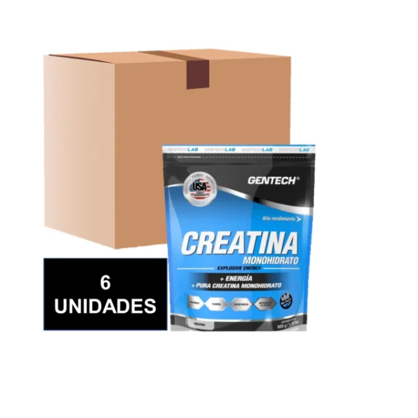 CREATINA GENTECH 500GR - CAJA 6 UNIDADES