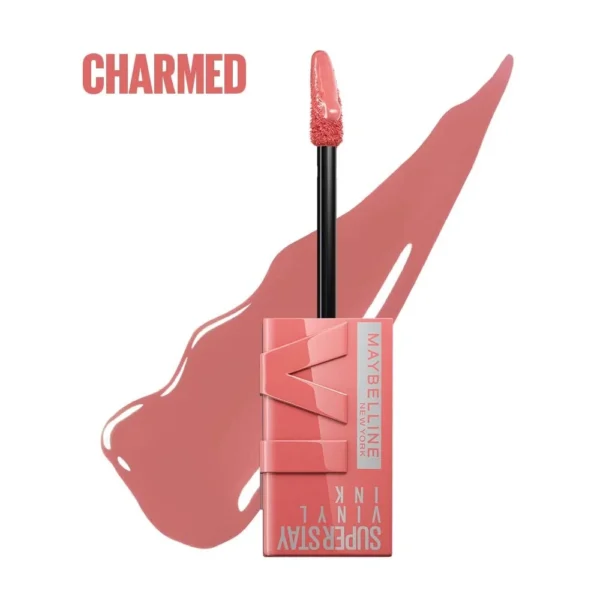 Labial Maybelline Superstay Vinyl Ink N?100 Charmed