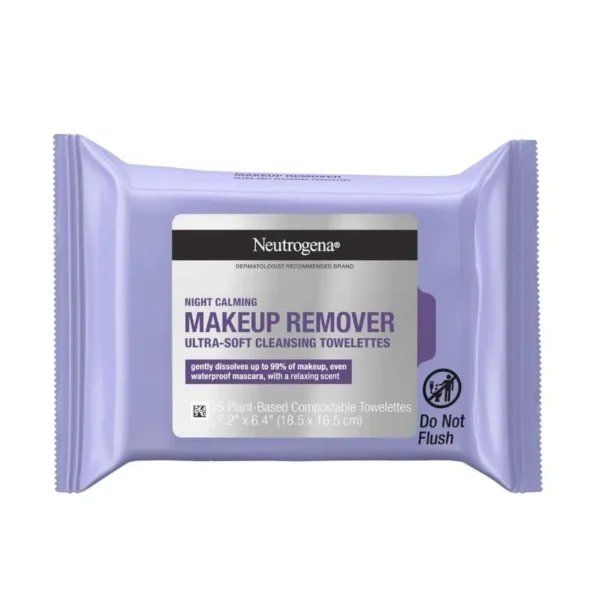 Toallitas Desmaquillantes Neutrogena Night Calming x 25 un