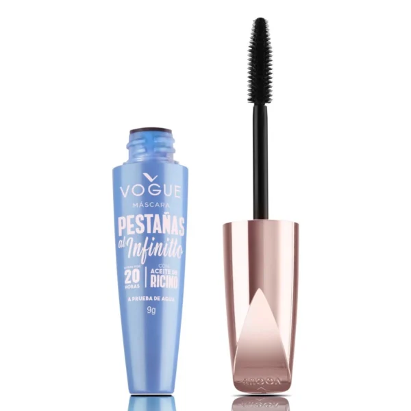 Mascara Pesta?as Vogue Negro Con Aceite De Ricino x 90 Gr