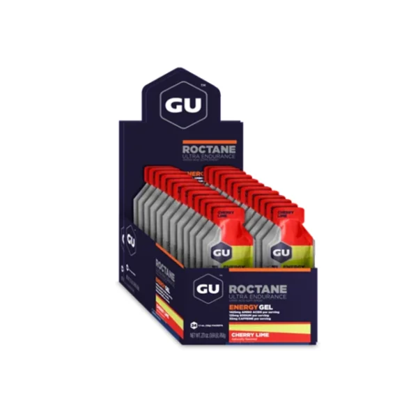 GEL ROCTANE ULTRA ENDURANCE GU - 24 UNIDADES CHERRY LIME