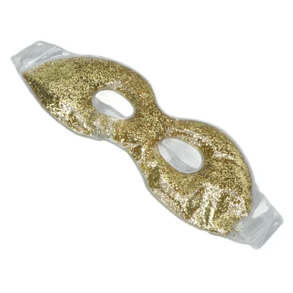 Antifaz Descongestivo Perlas De Gel Frio Calor Con Glitter