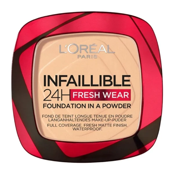 Loreal Paris Base en Polvo Compacto Infaillible Fresh Wear x 9 g 40 cashmere