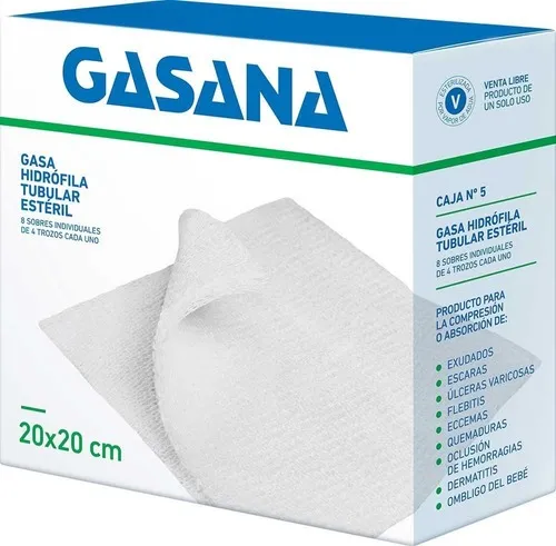 Gasana Gasa Hidrófila Tubular 20 X 20cm