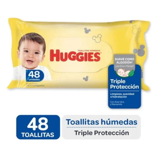 Toallitas Húmedas Huggies Triple Acción x 48 unid