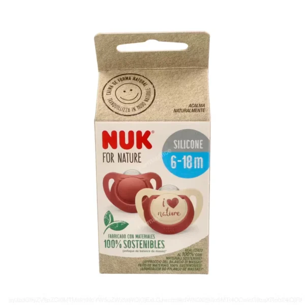 Chupete NUK For Nature 6-18 Silicona x 2 unid