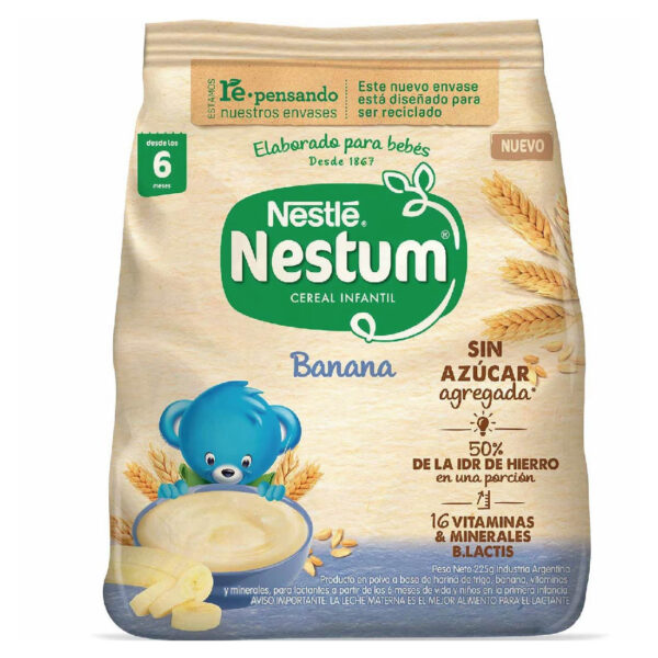 Cereal Infantil Nestum Con Banana x 225 gr