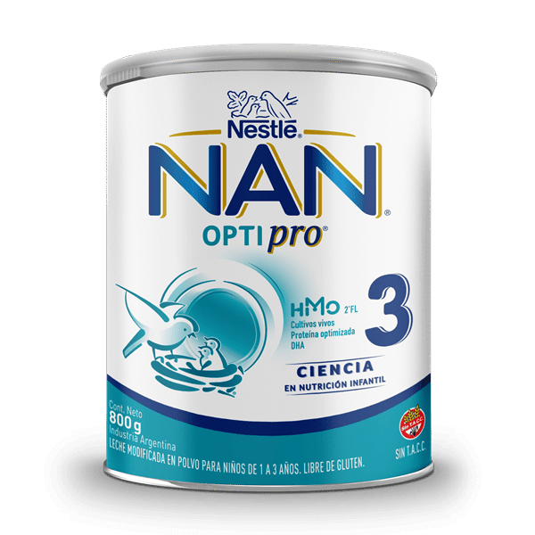 Leche Infantil Polvo Nestlé Nan Optipro 3 1-3 Años Lata x 800 g