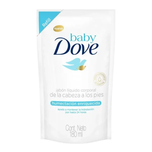 Dove Jabón Líquido Baby Humectación Enriquecida Refill 180 ml