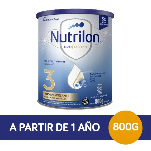 Nutrilon Fórmula Láctea Profutura 3 lata x 800 grs