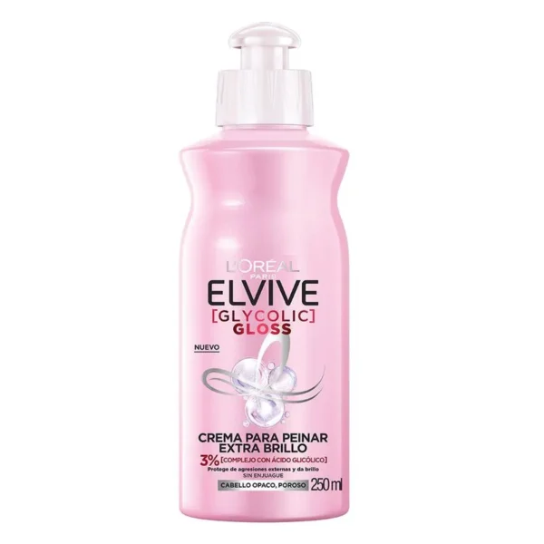 Crema para Peinar Elvive Glycolic Gloss x 250 ml